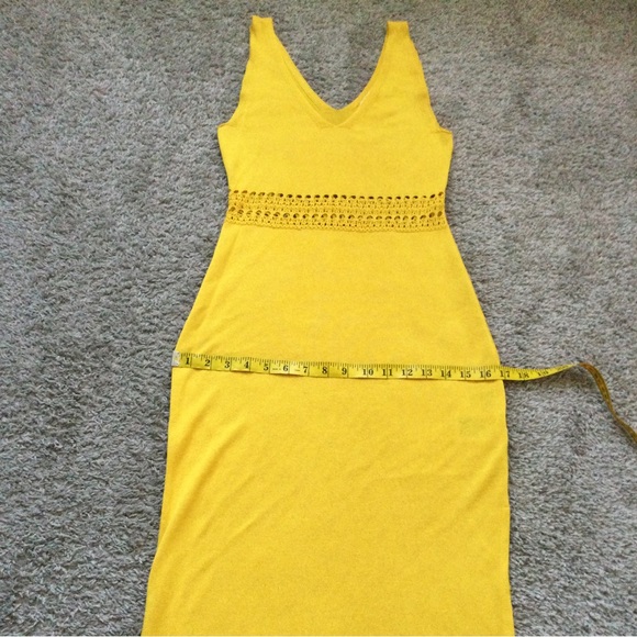 🔥🔥HOST PIC🔥🔥 H&M Yellow Fine Knit Midi Dress - Picture 10 of 15